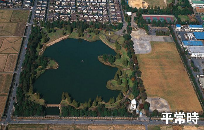 開発調整池（松伏調整池）平常時